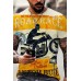 Casual Motorcycle Print T-shirt