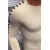Men's Slim Long Sleeve Round Neck Sweater